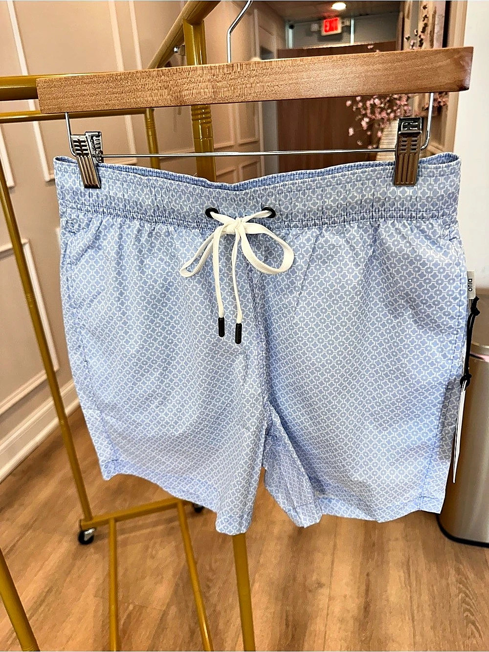 NWT Onia Charles 5" Swim Trunk Men's Geometric